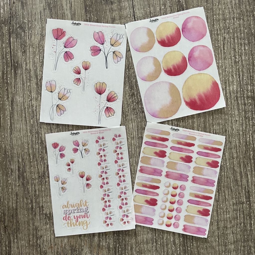 WATERCOLOUR SPRING FLORALS Collection