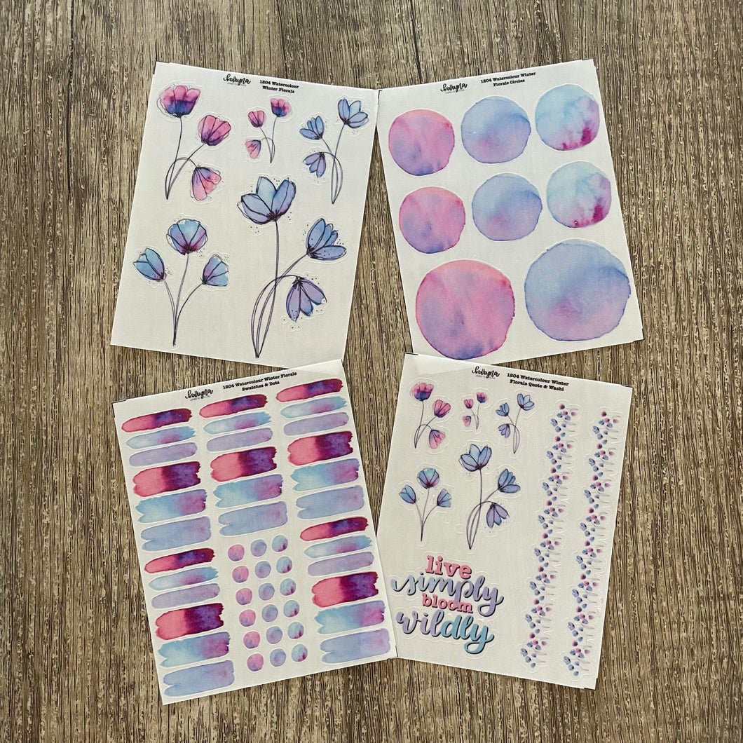 WATERCOLOUR WINTER FLORALS Collection