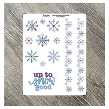 Load image into Gallery viewer, WATERCOLOUR SNOWFLAKES - digital download
