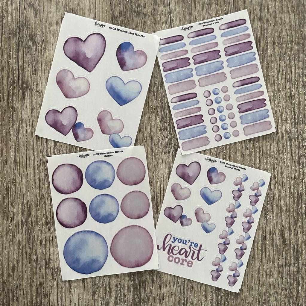WATERCOLOUR HEARTS Collection