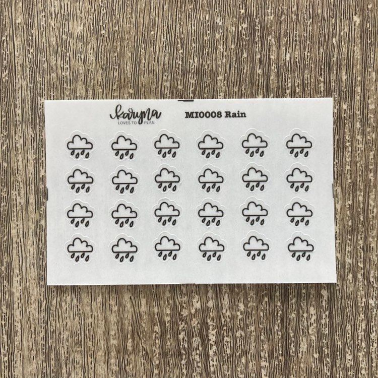 RAIN Mini Icons sticker sheet