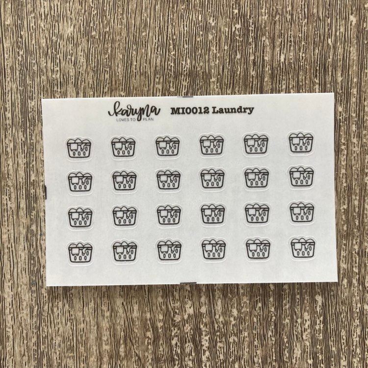 LAUNDRY Mini Icons sticker sheet