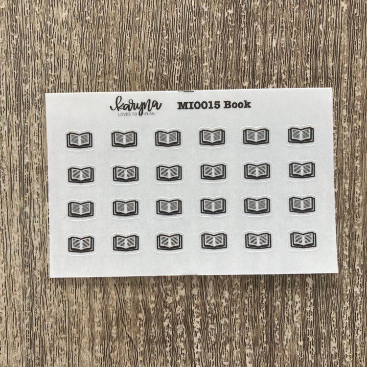 BOOK Mini Icons sticker sheet
