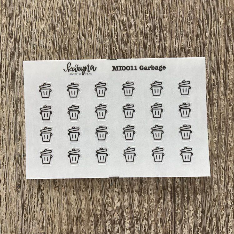 GARBAGE Mini Icons sticker sheet