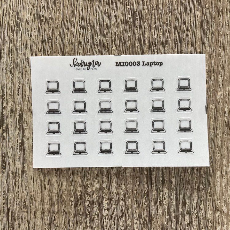 LAPTOP Mini Icons sticker sheet