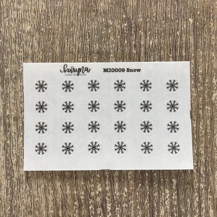 SNOW Mini Icons sticker sheet