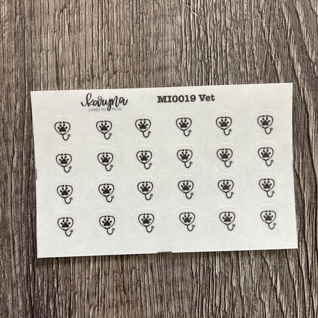 VET Mini Icons sticker sheet