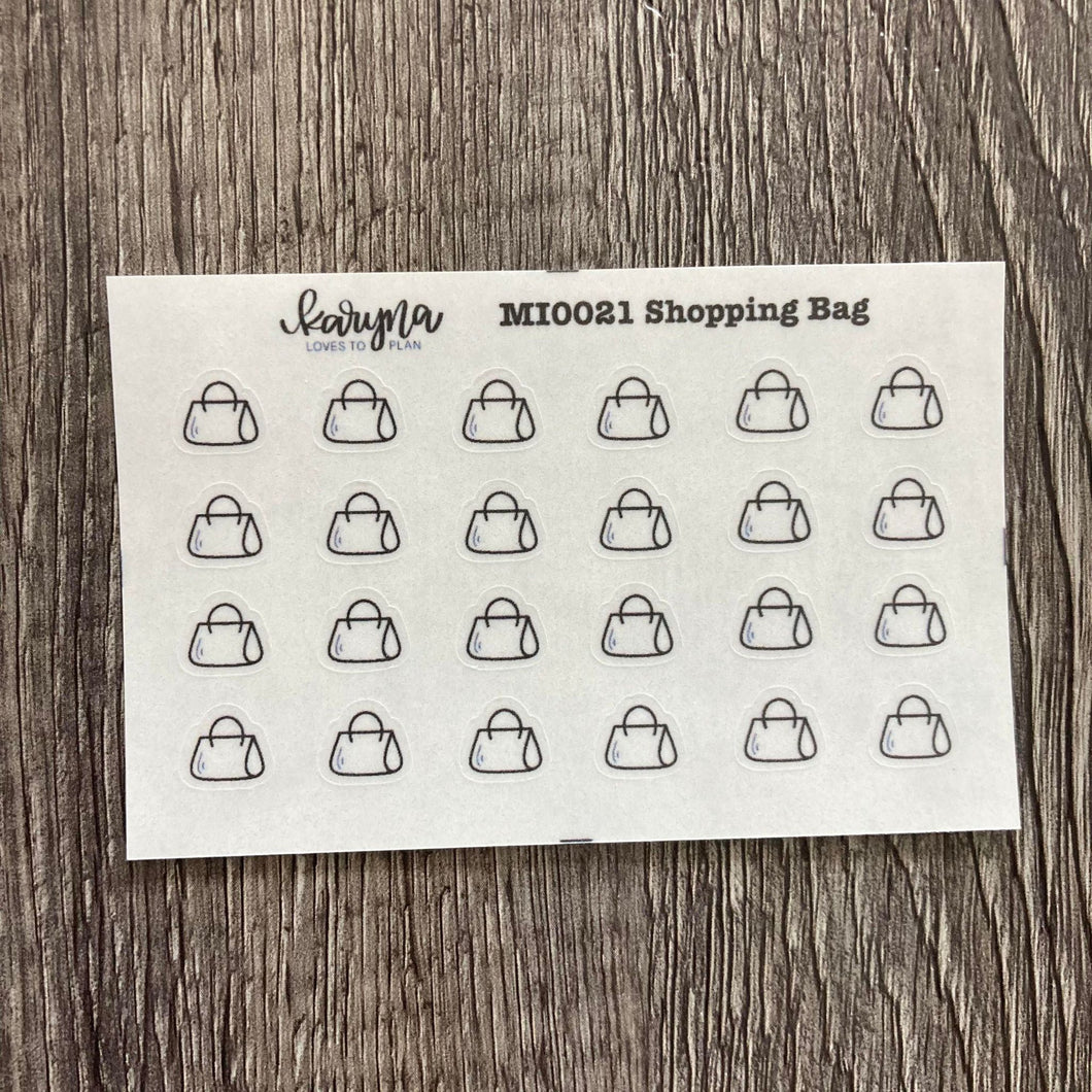 SHOPPING BAG Mini Icons sticker sheet